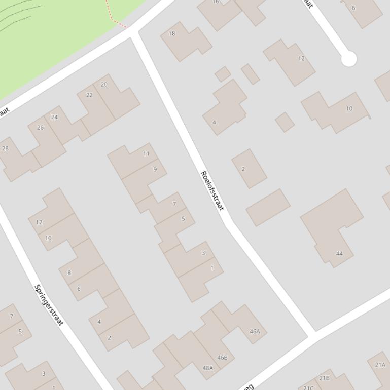 Kaart van de Roelofsstraat.