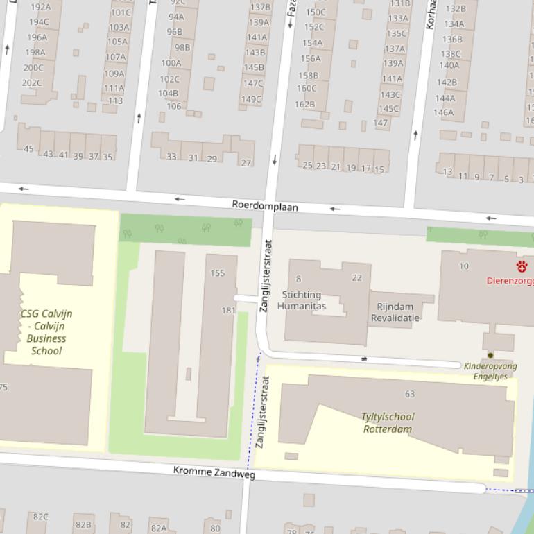 Kaart van de Roerdomplaan.