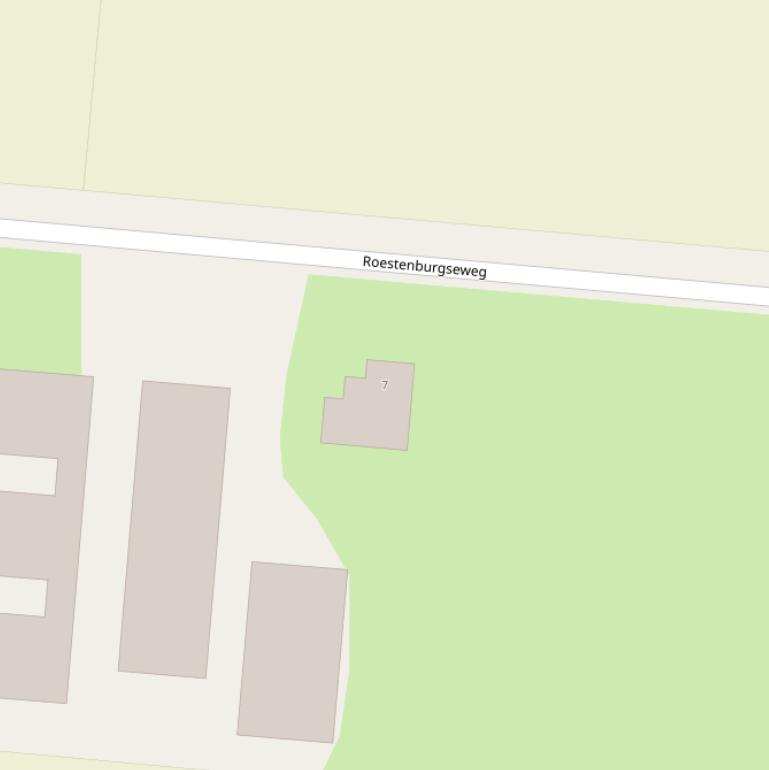 Kaart van de Roestenburgseweg.