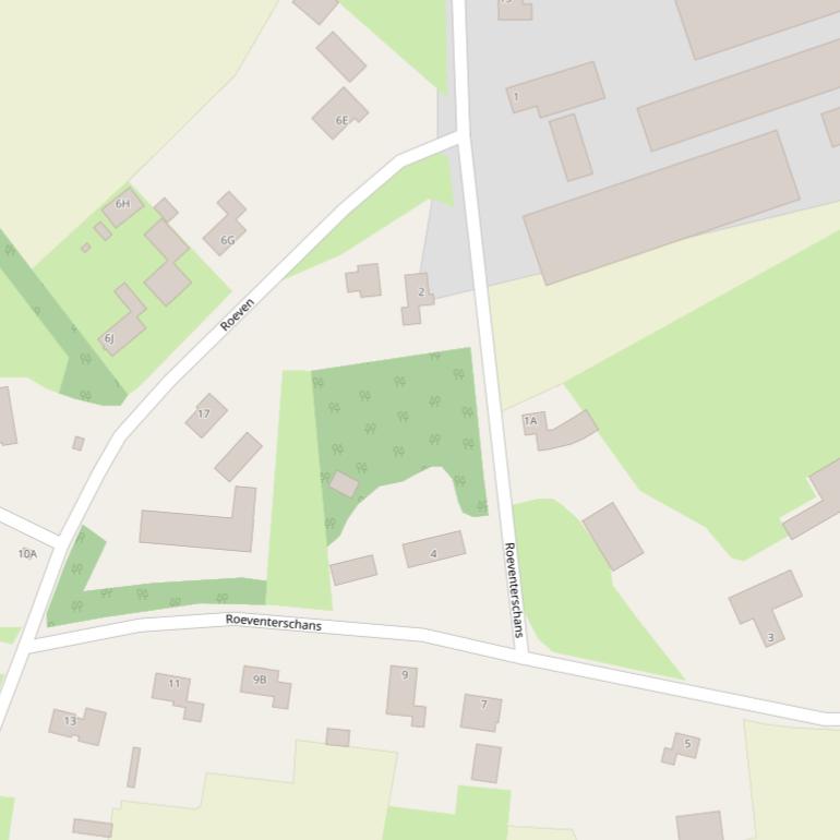 Kaart van  Roeventerschans.