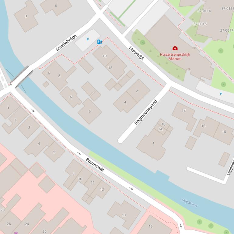 Kaart van  Rogmounepaed.