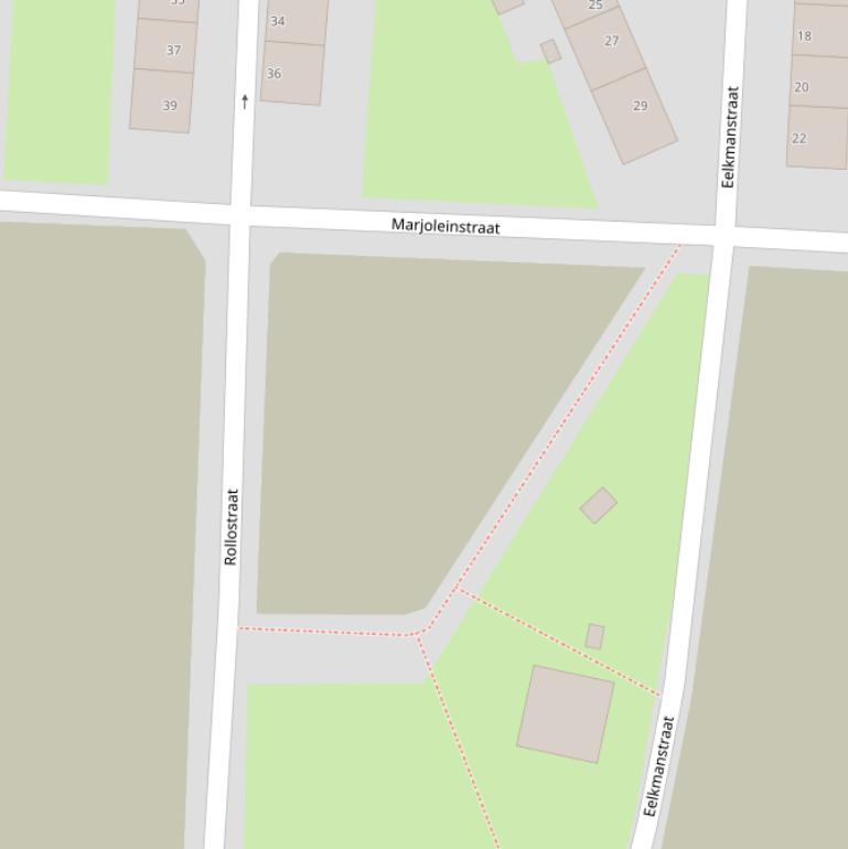 Kaart van het Rollopad.