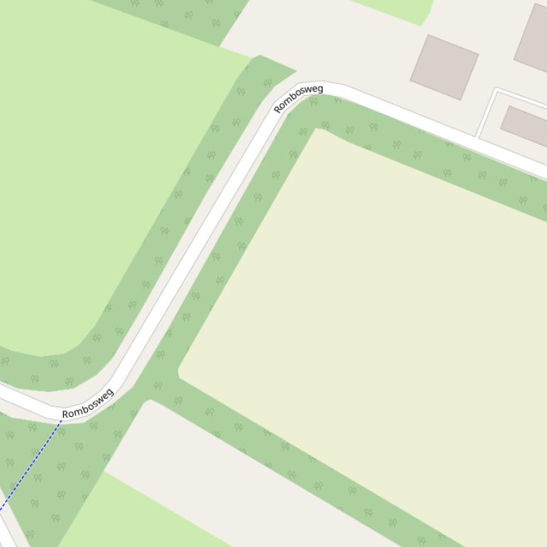 Kaart van de Rombosweg.