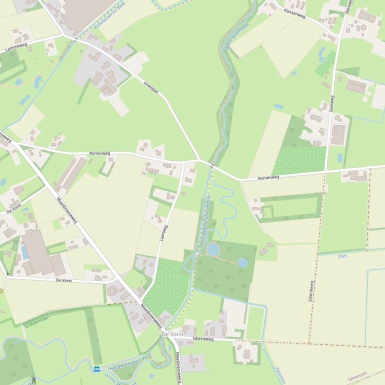 Kaart van de Romerweg.