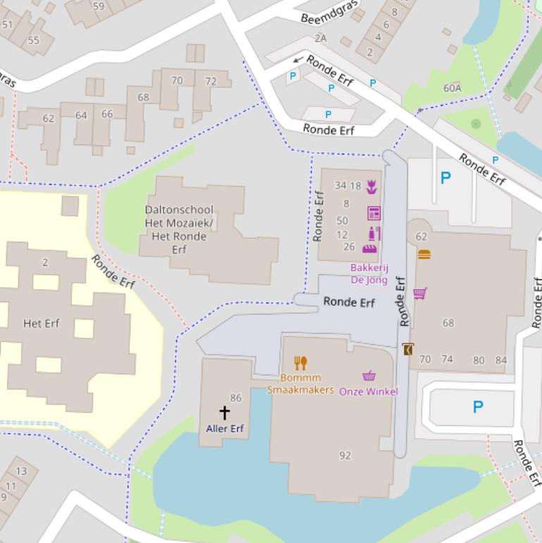 Kaart van  Ronde Erf.