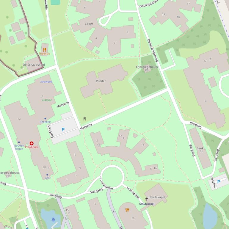 Kaart van de Rondweg.