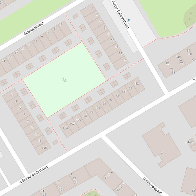 Kaart van de Röntgenstraat.