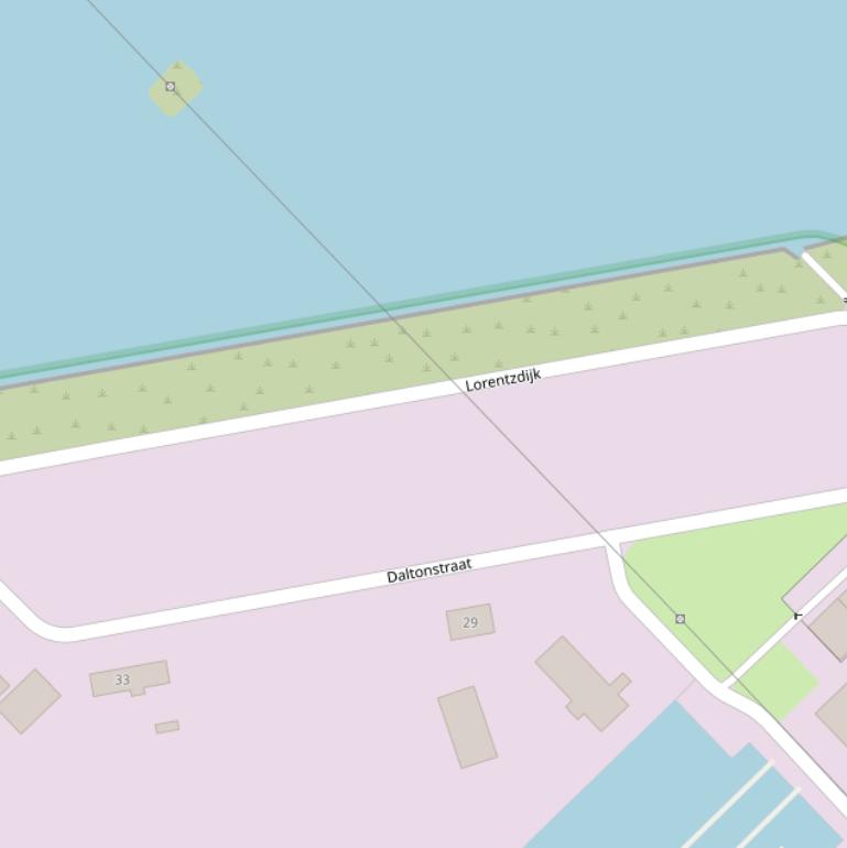 Kaart van de Röntgenstraat.