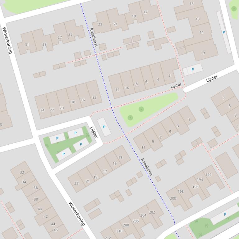 Kaart van  Roodborst.