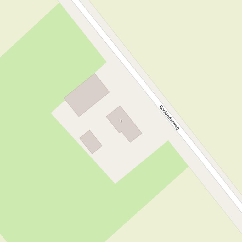 Kaart van de Roolandseweg.