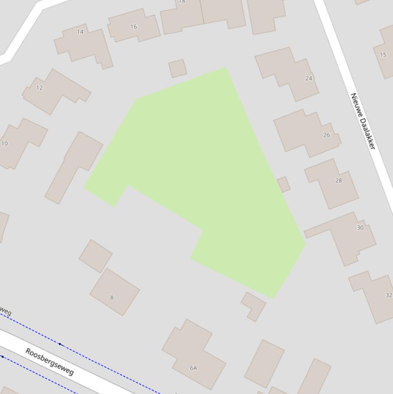 Kaart van de Roosbergsehof.