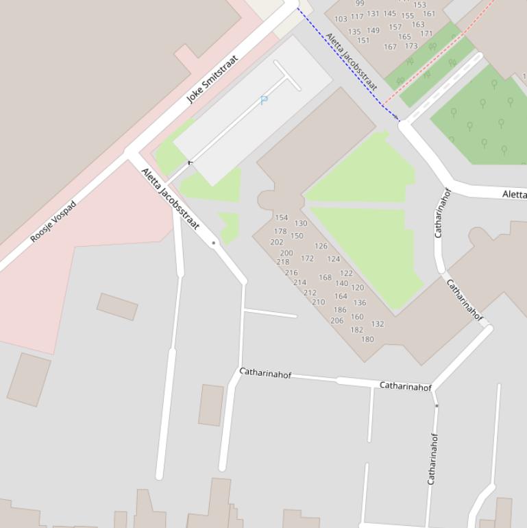 Kaart van het Roosje Vospad.