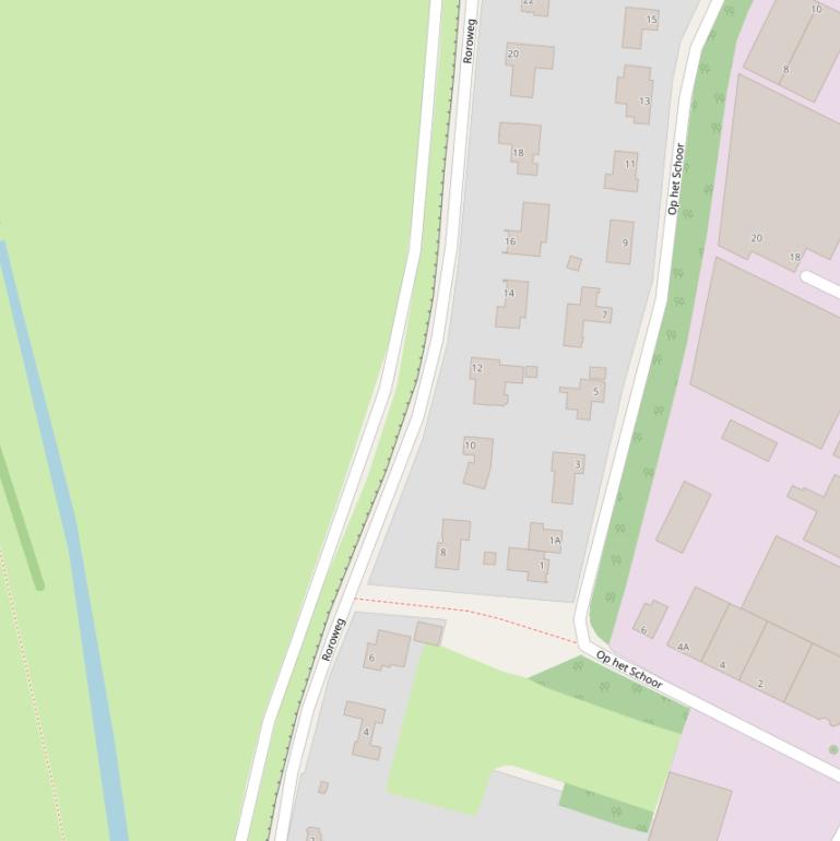 Kaart van de Roroweg.