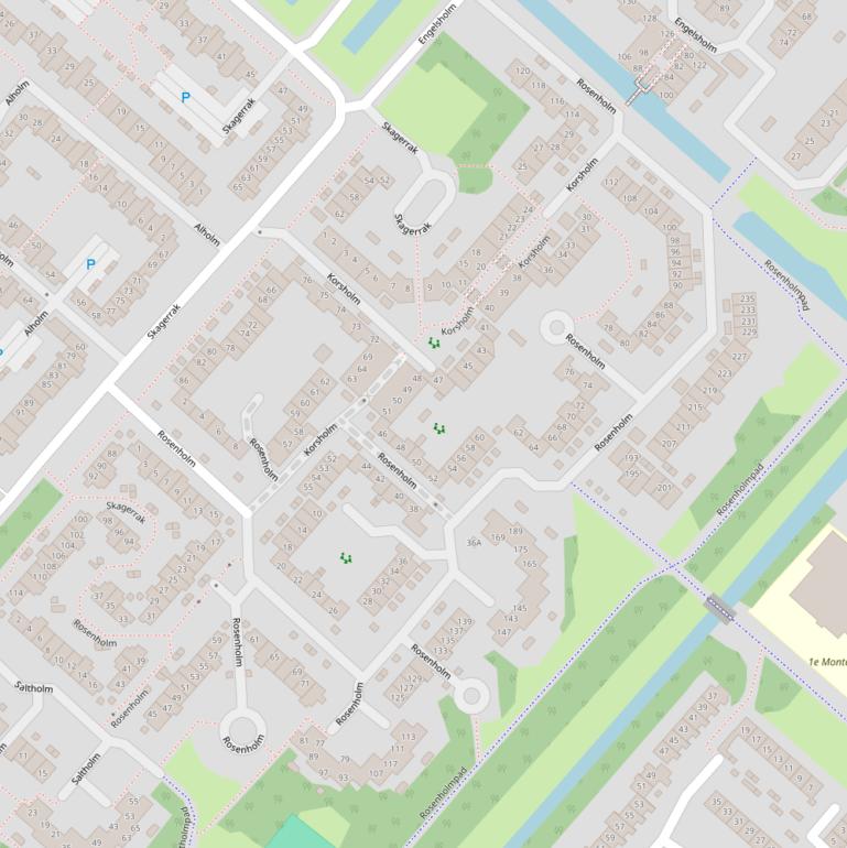 Kaart van  Rosenholm.