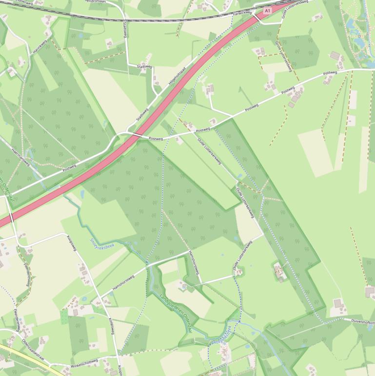 Kaart van het Rotboerpad.