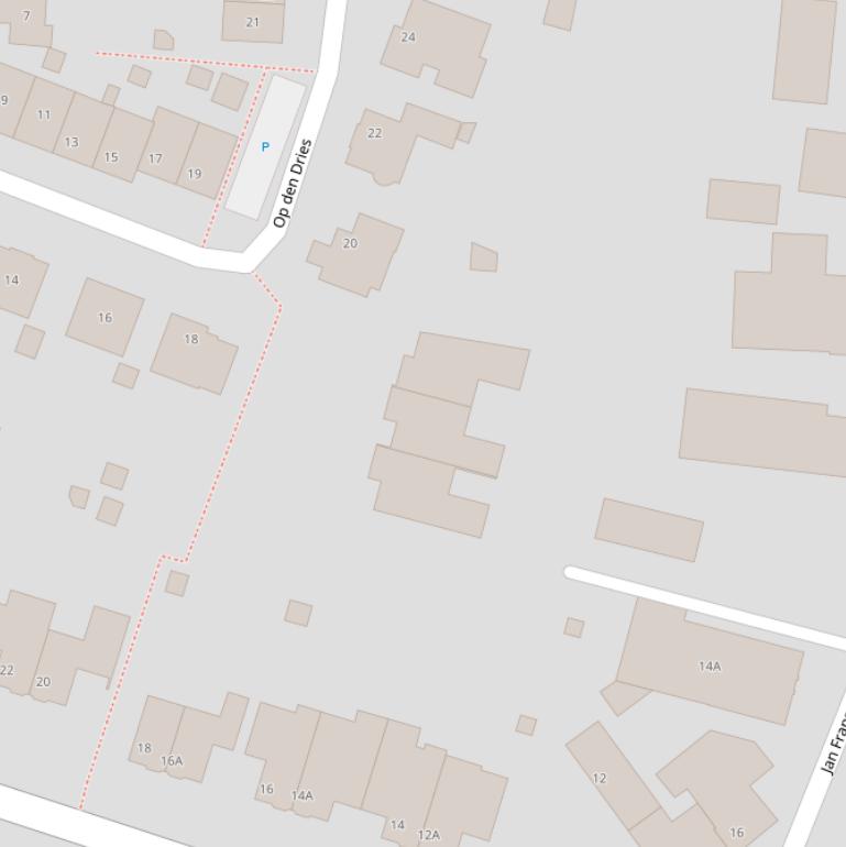 Kaart van de Rötjeshof.