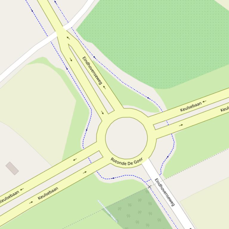 Kaart van  Rotonde De Goor.