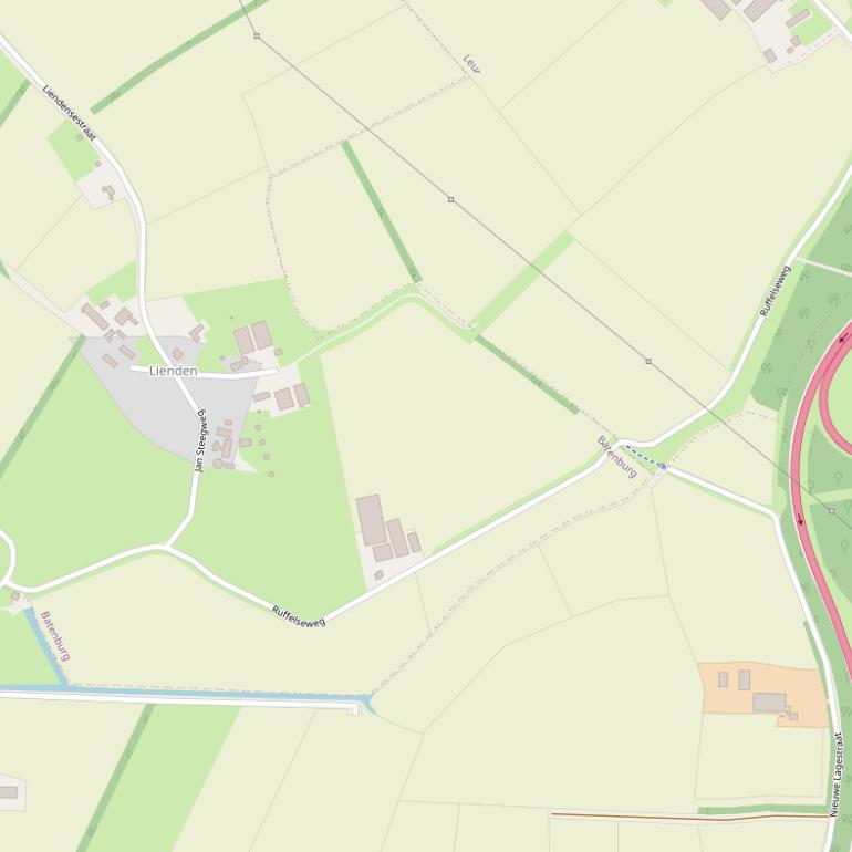 Kaart van de Ruffelseweg.