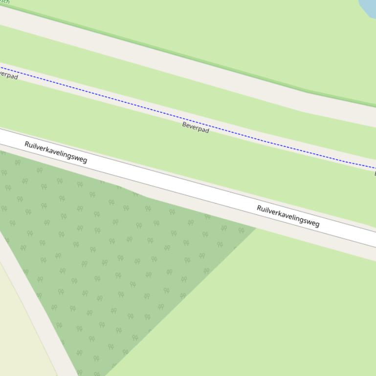 Kaart van de Ruilverkavelingsweg.