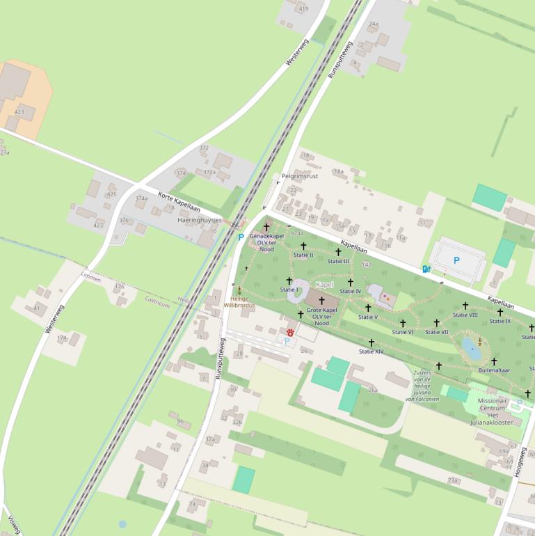 Kaart van de Runxputteweg.