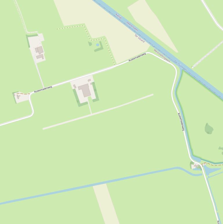 Kaart van de Ruskemadenweg.