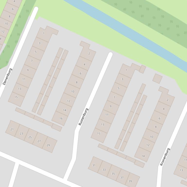 Kaart van  Rustenburg.