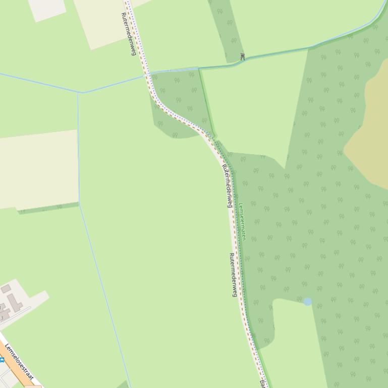 Kaart van de Rutermedenweg.