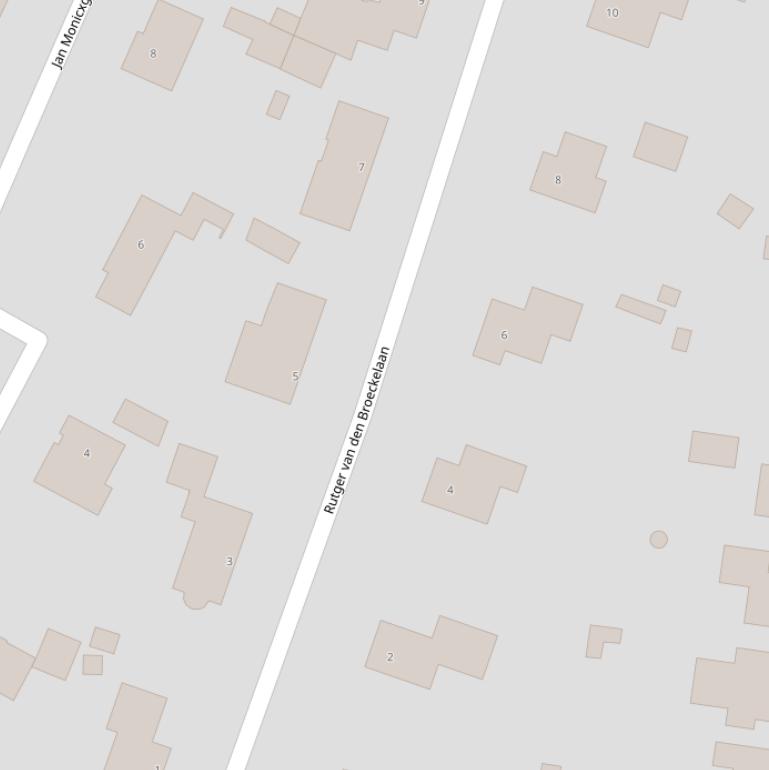 Kaart van  Rutger van den Broeckelaan.