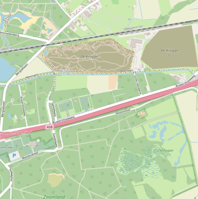 Kaart van de Ruytershoveweg.