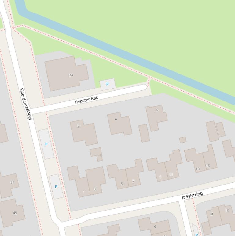 Kaart van  Rypster Rak.