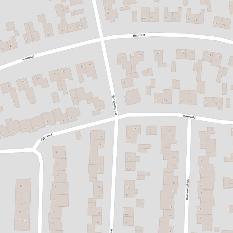 Kaart van het Ryterveld.