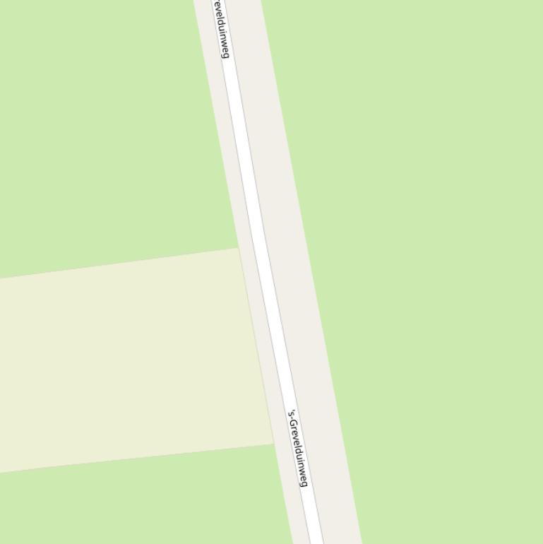 Kaart van de ’s Grevelduinweg.