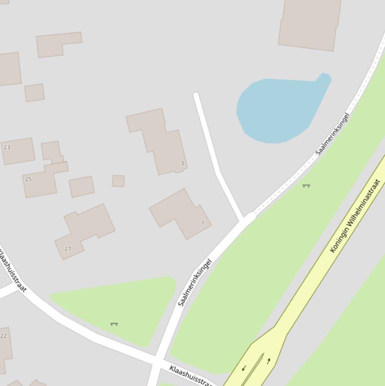 Kaart van de Saalmerinksingel.