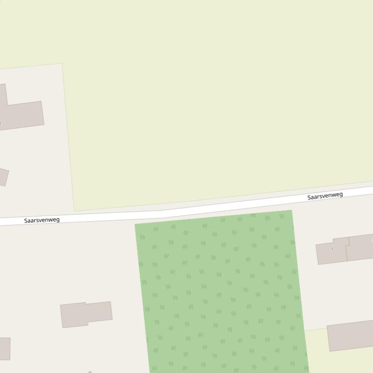 Kaart van de Saarsvenweg.