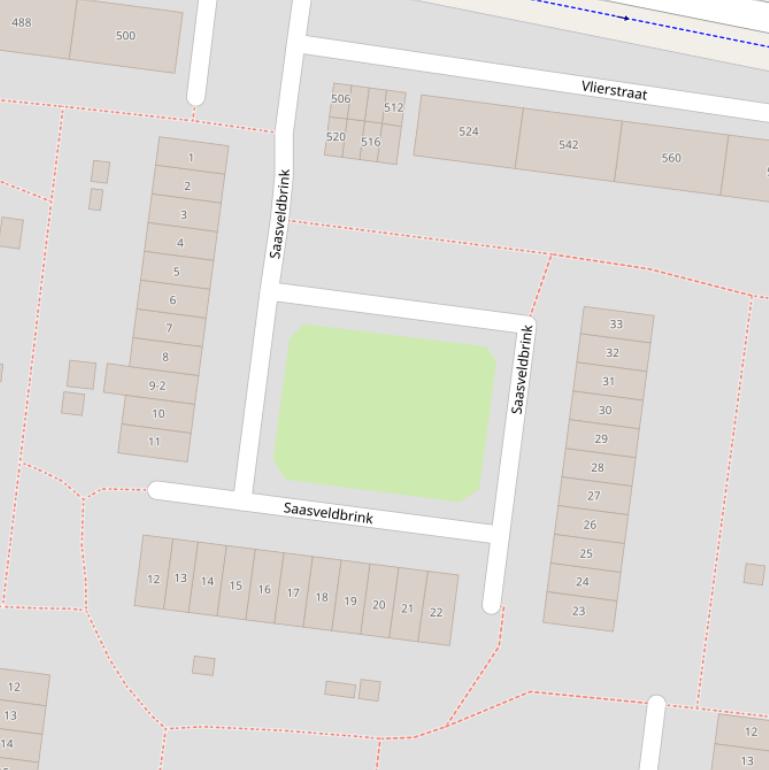 Kaart van  Saasveldbrink.