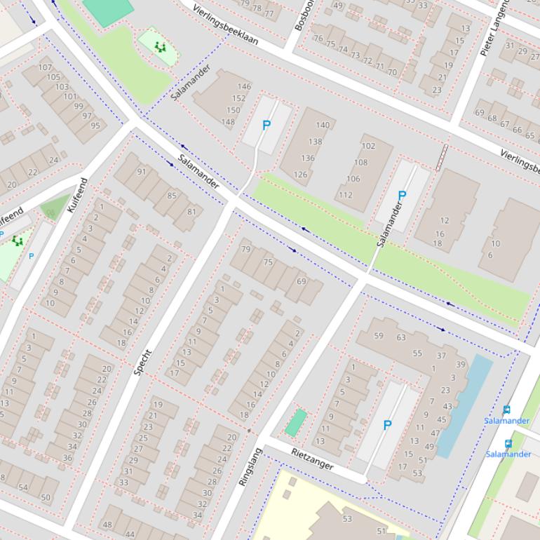 Kaart van  Salamander.