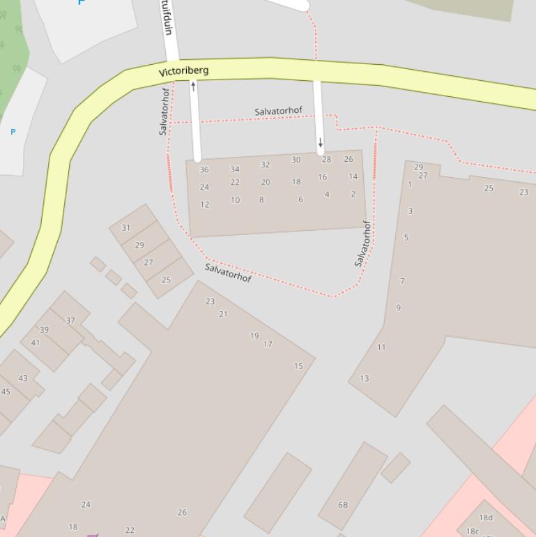 Kaart van de Salvatorhof.