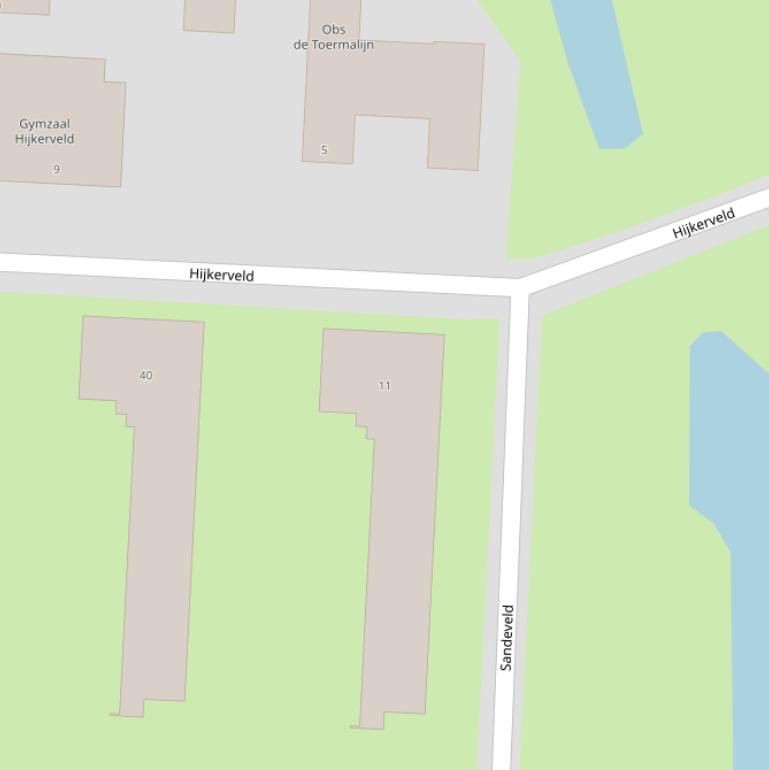 Kaart van het Sandeveld.