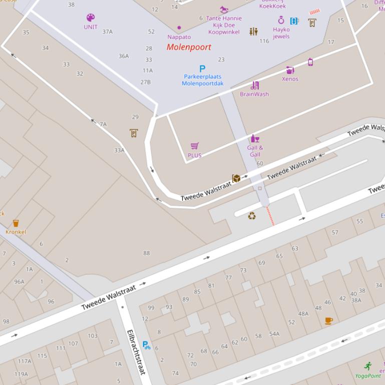 Kaart van  Sarah Lampertsgas.