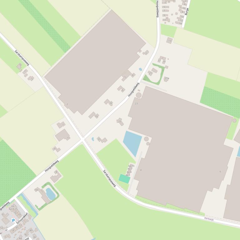 Kaart van de Sarskampseweg.