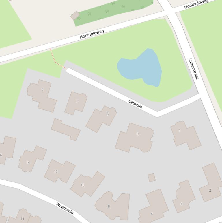 Kaart van  Saterslo.