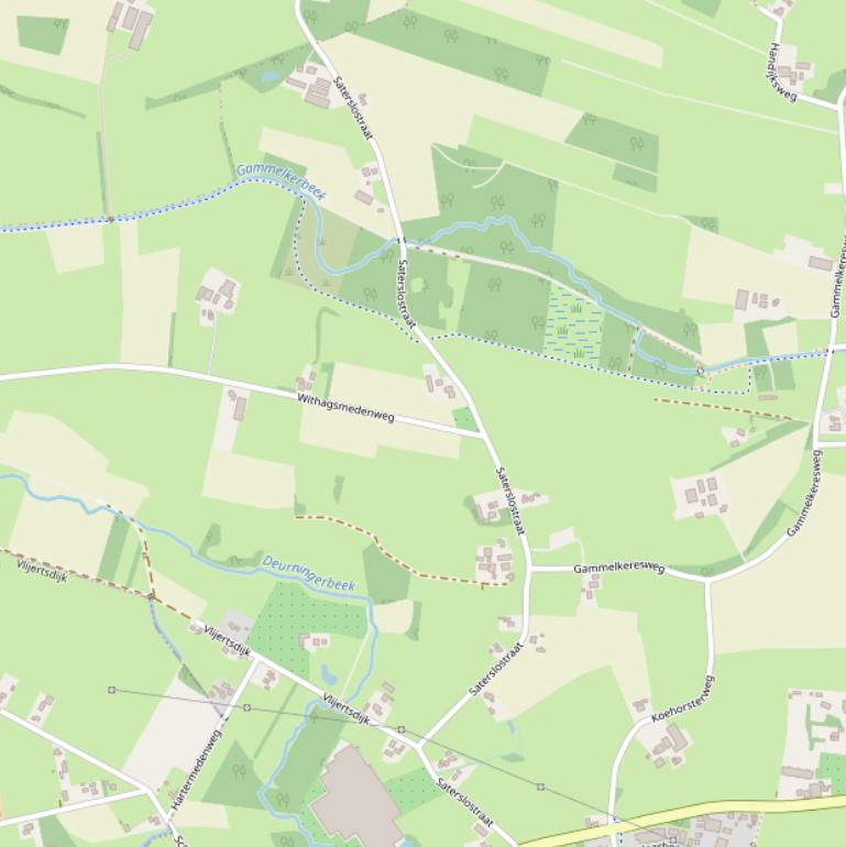 Kaart van de Saterslostraat.