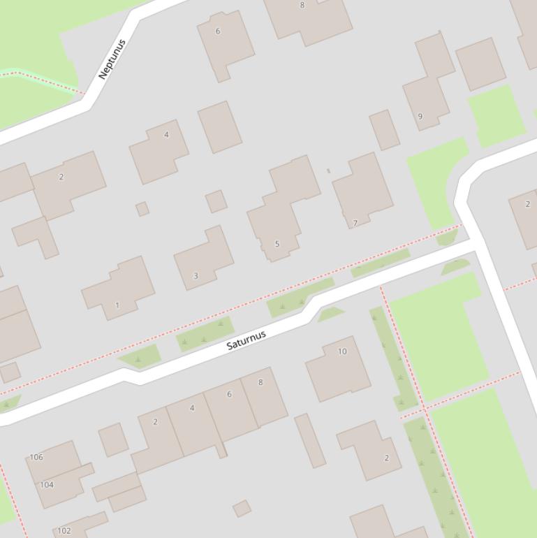 Kaart van  Saturnus.