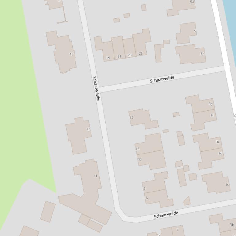 Kaart van de Schaarweide.