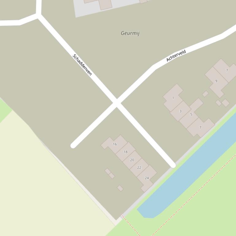 Kaart van  Schaddenven.