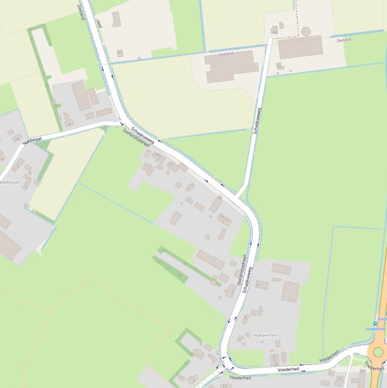 Kaart van de Schaijkseweg.