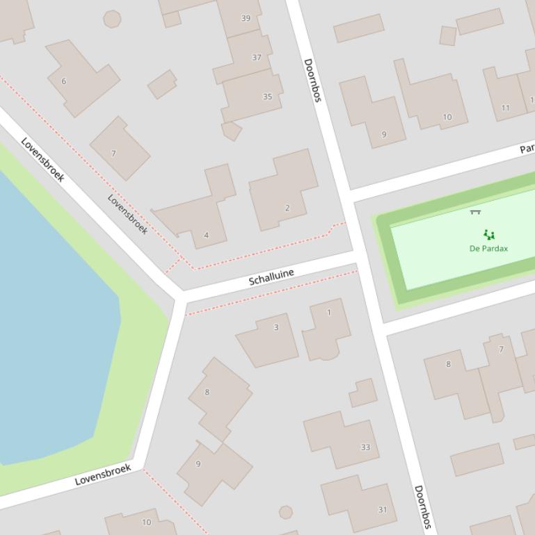 Kaart van  Schalluine.