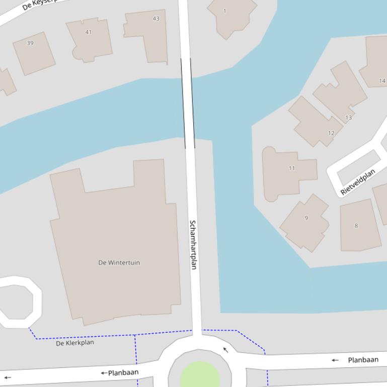 Kaart van  Schamhartplan.