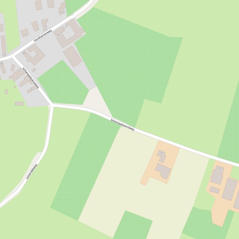 Kaart van de Schampeljoensteeg.