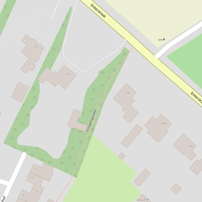 Kaart van  Schapenpaadje.